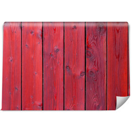 Fototapeta winylowa zmywalna Stara czerwona drewniana tekstura z naturalnymi wzorami