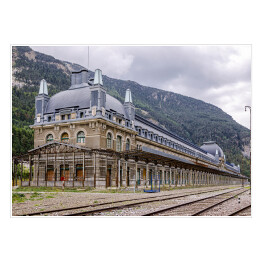 Plakat Stacja kolejowa Canfranc, Huesca, Hiszpania