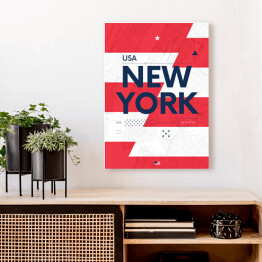 Obraz na płótnie Typografia - Nowy Jork