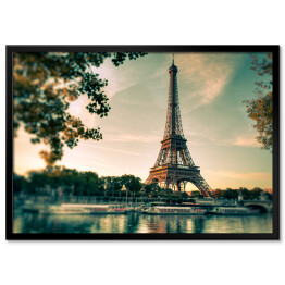 Plakat w ramie Wieża Eiffela, Paryż, Francja