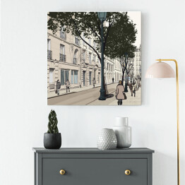 Obraz na płótnie Rysunek Montmartre w Paryżu