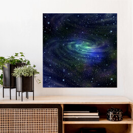 Plakat samoprzylepny Galaktyka - ilustracja