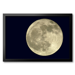 Obraz w ramie Księżyc w pełni na granatowym tle