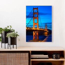 Obraz na płótnie Golden Gate Bridge San Francisco przed zmierzchem w USA