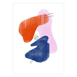 Plakat samoprzylepny Ilustracja - kolorowa abstrakcja