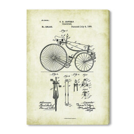 Obraz na płótnie T. B. Jeffery - patenty na rycinach vintage
