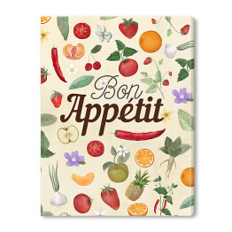 Obraz na płótnie Bon appetit - warzywa i owoce