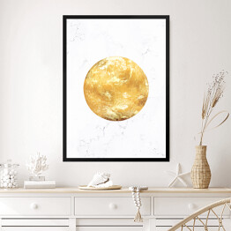 Obraz w ramie Złote planety - Ziemia