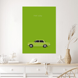 Plakat Polskie samochody - FIAT 125p