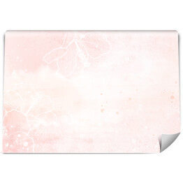Fototapeta winylowa zmywalna Akwarelowe romantyczne różowe kwiaty
