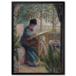 Plakat w ramie Claude Monet Haft Madame Monet Reprodukcja obrazu
