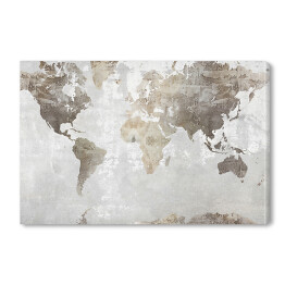 Obraz na płótnie Dekoracyjna mapa świata