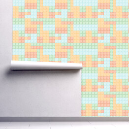 Tapeta samoprzylepna w rolce Kolorowe klocki lego. Tekstylia domowe