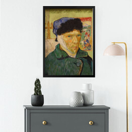 Obraz w ramie Vincent van Gogh Autoportret z zabandażowanym uchem Reprodukcja obrazu
