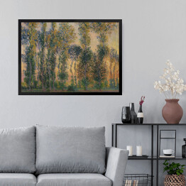 Obraz w ramie Claude Monet Topole w Giverny Wschód słońca Reprodukcja obrazu