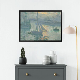 Obraz w ramie Claude Monet Wschód słońca Reprodukcja