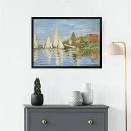 Obraz w ramie Claude Monet Regaty w Argenteuil Reprodukcja obrazu