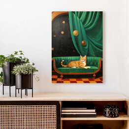 Obraz klasyczny Kot na kanapie