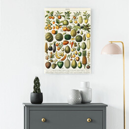 Obraz klasyczny Warzywa i owoce w stylu vintage
