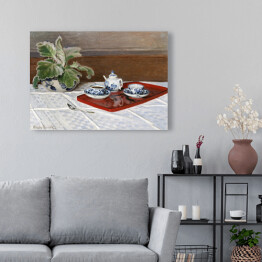 Obraz klasyczny Claude Monet Martwa natura, serwis do herbaty Reprodukcja obrazu