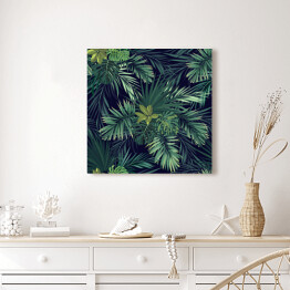 Obraz klasyczny Kompozycje z tropikalnych liści