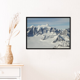 Plakat w ramie Zima w górach