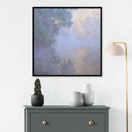 Plakat w ramie Claude Monet Poranek nad Sekwaną w Giverny Reprodukcja obrazu