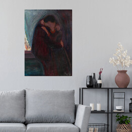Plakat samoprzylepny Edvard Munch Pocałunek Reprodukcja obrazu