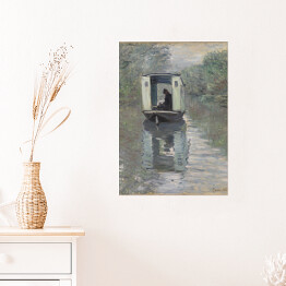 Plakat samoprzylepny Claude Monet Atelier na łodzi Reprodukcja obrazu