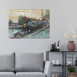 Plakat samoprzylepny Piet Mondrian Drydock at Durgerdam Reprodukcja obrazu