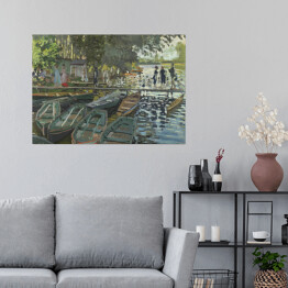 Plakat samoprzylepny Claude Monet Kąpiący się w La Gremouillere Reprodukcja obrazu