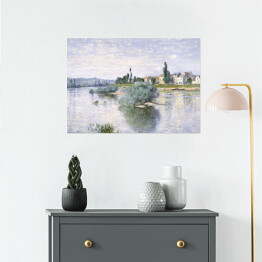 Plakat samoprzylepny Claude Monet Sekwana w Lavacourt Reprodukcja obrazu