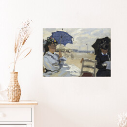 Plakat Claude Monet Plaża w Trouville Reprodukcja obrazu