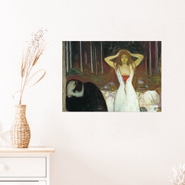 Plakat samoprzylepny Edvard Munch Ashes Reprodukcja obrazu