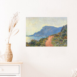 Plakat samoprzylepny Claude Monet La Corniche w pobliżu Monaco Reprodukcja obrazu