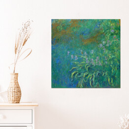Plakat samoprzylepny Claude Monet Irysy Reprodukcja obrazu