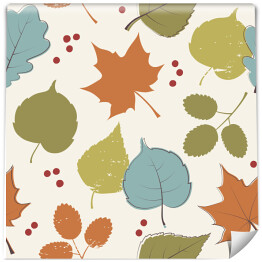 Kolorowy wzór z jesiennymi liśćmi