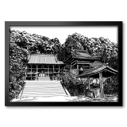 Świątynia Hanta w Matsuyama - szkic