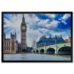 Pałac i Most Westminster w pięknych kolorach - Londyn