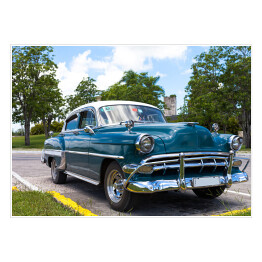 Kuba - karaibski amerykański klasyczny samochód