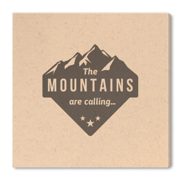 "Góry wzywają" - ilustracja z typografią