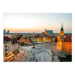 Widok z góry na Stare Miasto w Warszawie