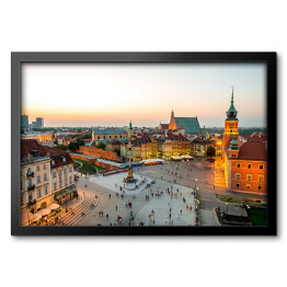 Widok z góry na Stare Miasto w Warszawie