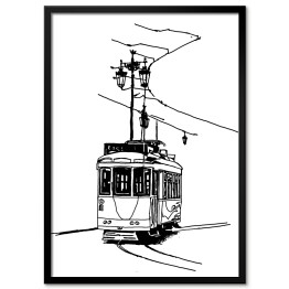 Stary tramwaj w Lizbonie