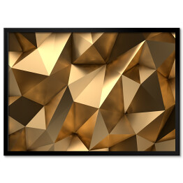 Złote geometryczne wzory 3D