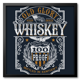 Ilustracja w stylu vintage - whisky 