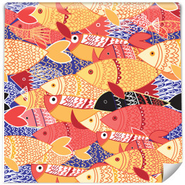 Kolorowe ryby w różne wzory