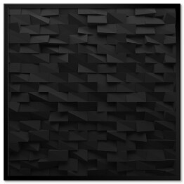 Czarne abstrakcyjne prostokąty 3D