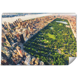 Widok z lotu ptaka na Manhattan 