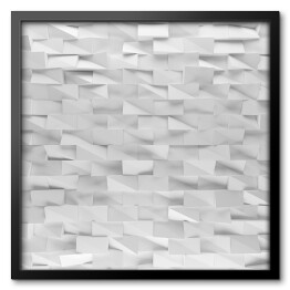 Białe abstrakcyjne prostokąty - 3D